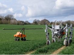 Robot liên hợp diệt cỏ dại bằng điện và gieo hạt