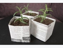 How to Make Sturdy Recycled Newspaper Pots
