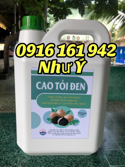 DỊCH CAO TỎI ĐEN: Diệt khuẩn và tăng cao đề kháng đường ruột tôm