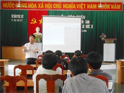 Tân Hải (Ninh Thuận) Tập Huấn Kỹ Thuật Mô Hình Nuôi Luân Canh Tôm Sú-Rong Câu Trong Ao Nước Lợ