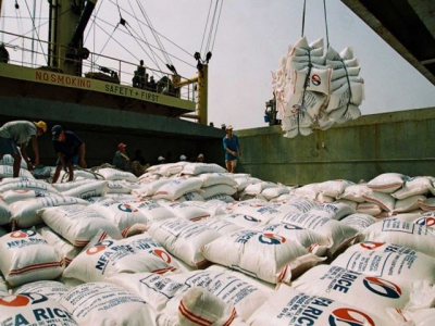 Q1 rice export volumes and value down