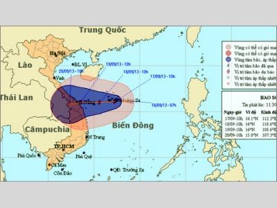 Bão Đang Hướng Về Bờ Biển Từ Quảng Trị - Quảng Nam