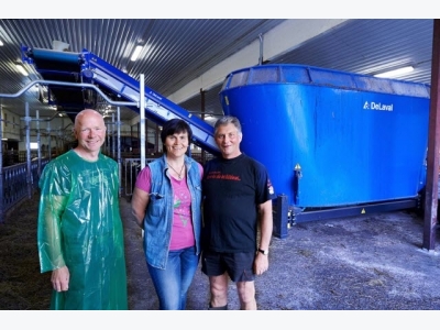 Norwegian dairy farmer profits from automatic feeding
