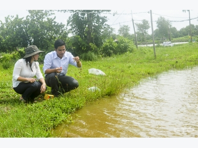 Tăng cường giải pháp quản lý ao tôm trong mùa mưa