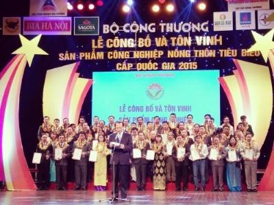 Tôn vinh 100 sản phẩm công nghiệp nông thôn tiêu biểu 2015